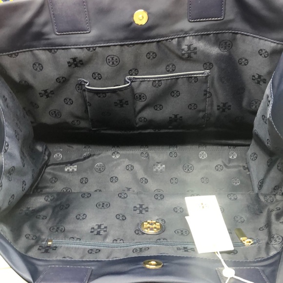 NWT Tory Burch Ella tote navy blue - Picture 3 of 7